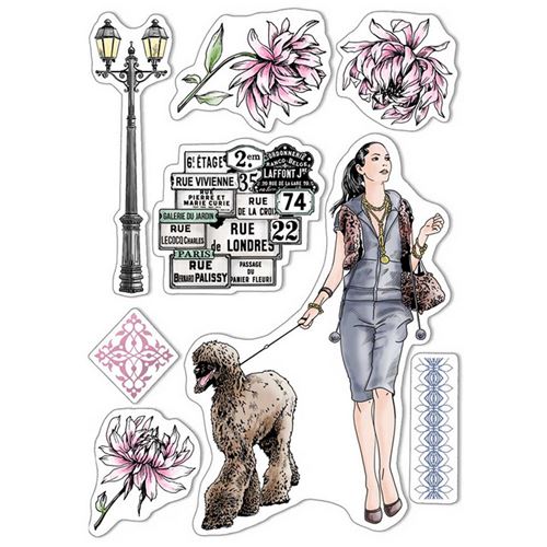 Timbri acrilici Walk in Paris