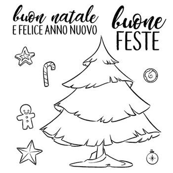 Timbri sologomma Buone Feste