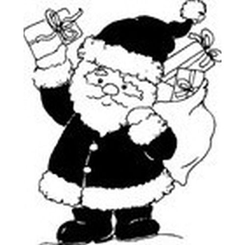 Timbro Babbo Natale con doni
