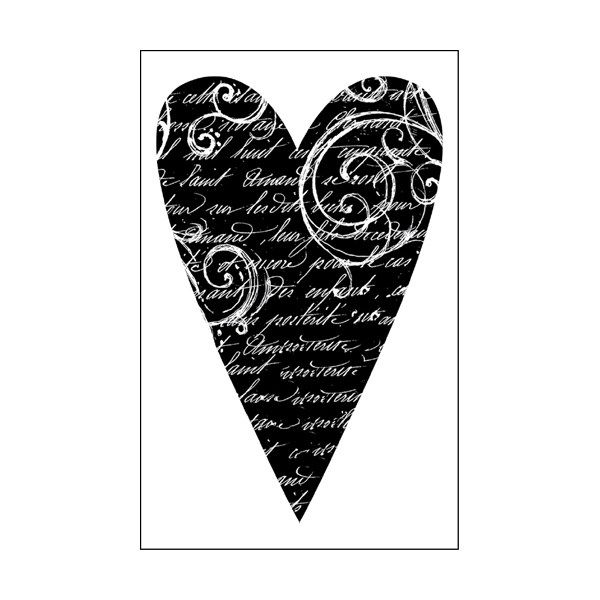 Timbro Cuore con scritte