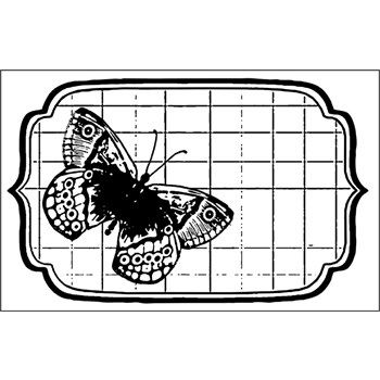 Timbro Farfalla Targhetta