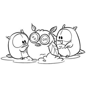 Timbro Gufetti e pupazzo di neve