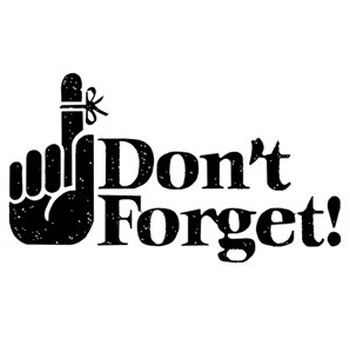 Timbro acrilico Don't Forget