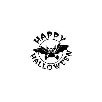 Timbro in legno Happy Halloween