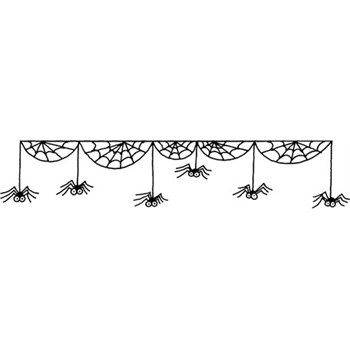 Timbro in legno Ragnetti Halloween