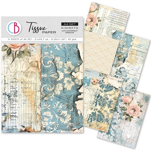Tissue Paper Set French Blue A4