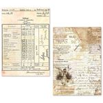Tissue Paper Set Vintage Manuscript A5