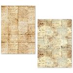 Tissue Paper Set Vintage Manuscript A5