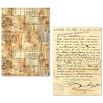 Tissue Paper Set Vintage Manuscript A5