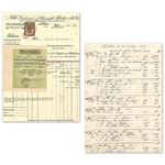 Tissue Paper Set Vintage Manuscript A5