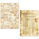 Tissue Paper Set Vintage Manuscript A5