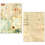 Tissue Paper Set Vintage Manuscript A5