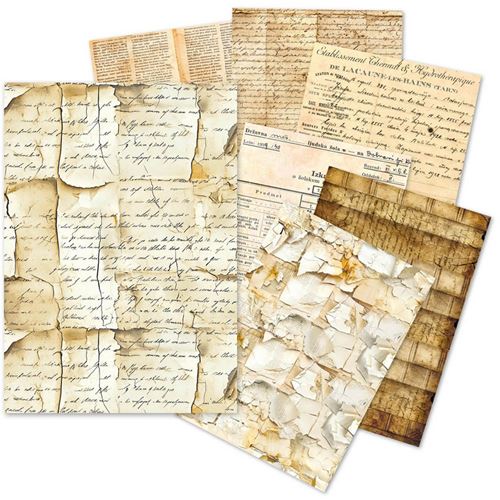 Tissue Paper Set Vintage Manuscript A5