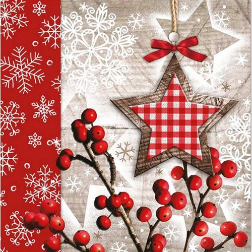 Tovagliolo Bacche con Stella