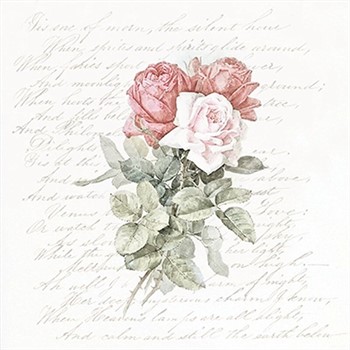Tovagliolo Roses Love Poem