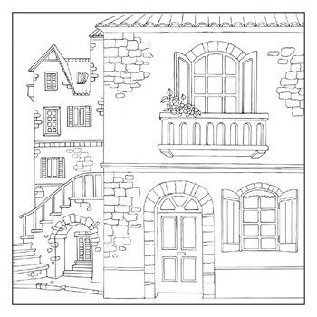 Tovagliolo Silhouette Old House