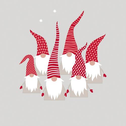 Tovagliolo con Gnomi Scandic Santas