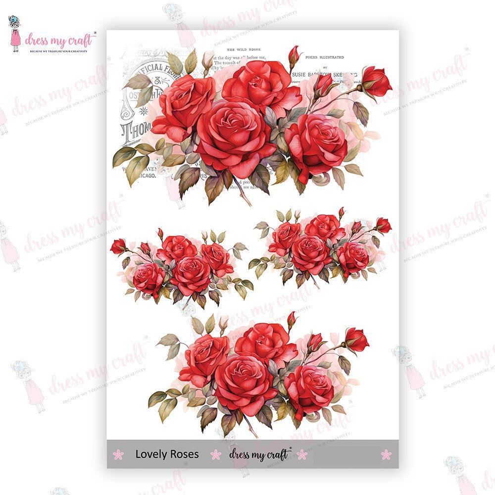 Transfer Me Mini Lovely Roses