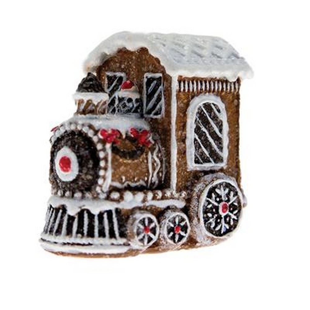 Treno Pan di zenzero marrone e bianco