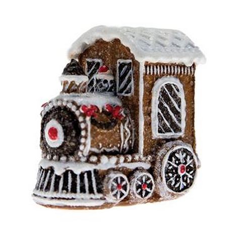 Treno Pan di zenzero marrone e bianco