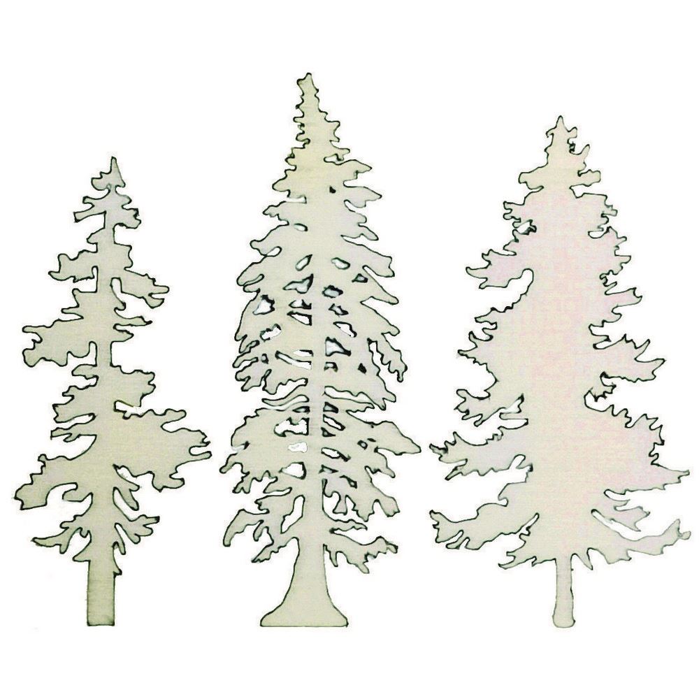 Trio Conifere in legno