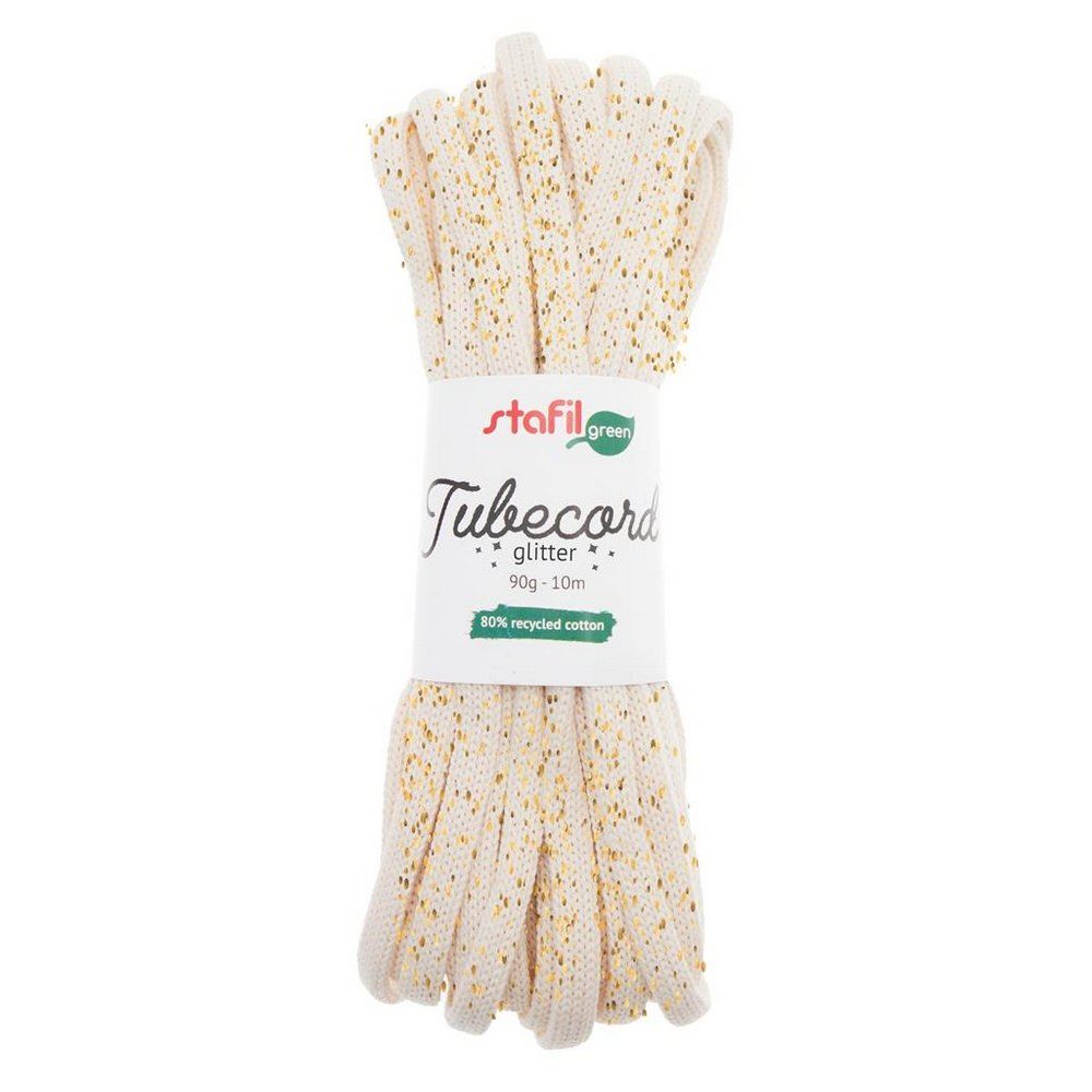 Tubecord Glitter Crema Cordoncino tubolare Stafil