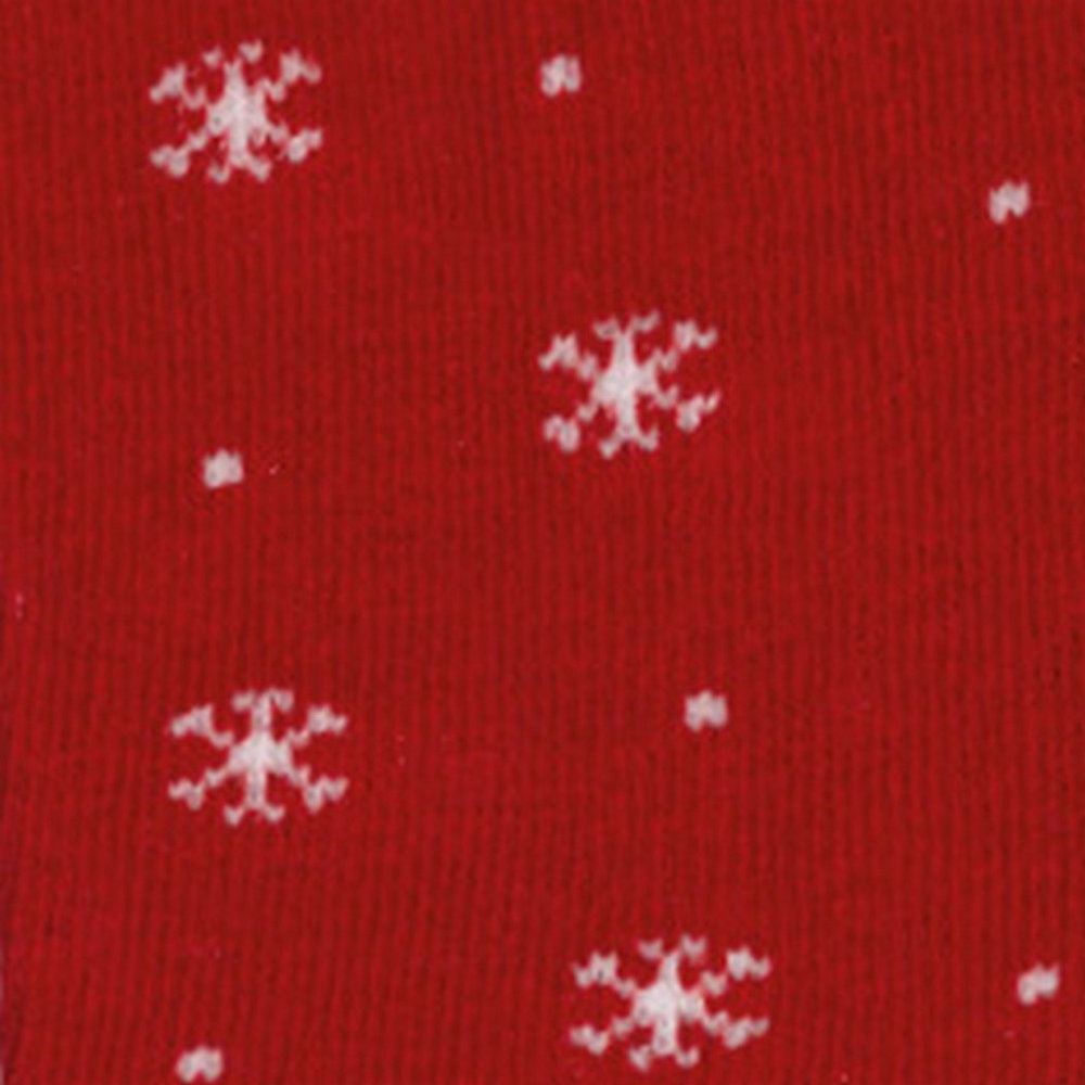 Tubolare Fiocchi di Neve Rosso 100 cm