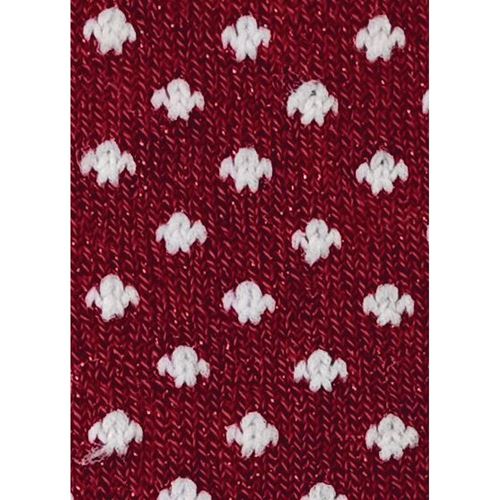 Tubolare Lily Lurex Bordeaux e Bianco