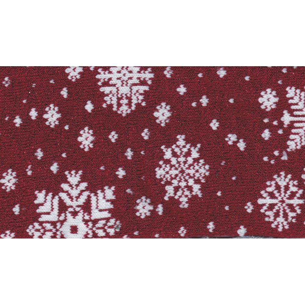 Tubolare Lurex Fiocco Bordeaux e Bianco
