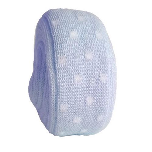 Tubolare Mini Dots Azzurro e Latte