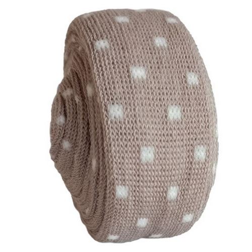 Tubolare Mini Dots Tortora e Latte
