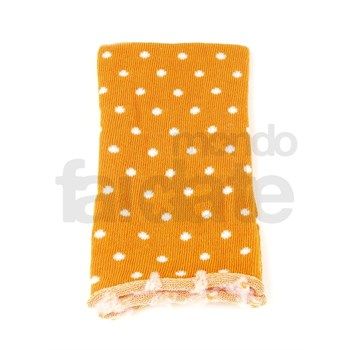 Tubolare a pois Arancione e Bianco