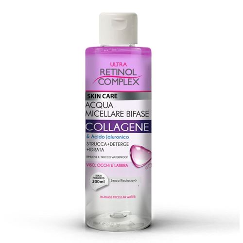 Ultra Retinol Complex Skin Care Acqua Micellare Bifase con Collagene e Acido Jalurocnico