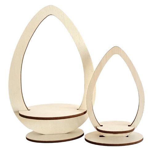 Uovo Saturno in Legno