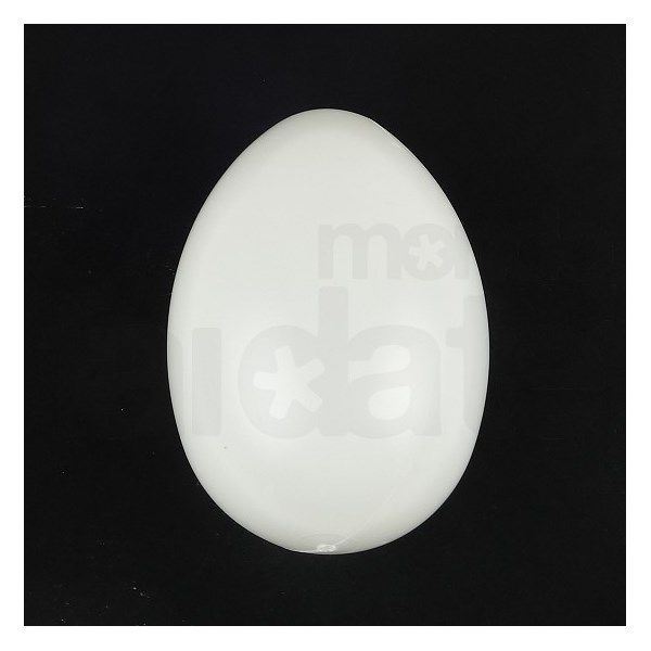 Uovo di plastica bianco cm 11