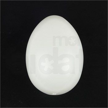 Uovo di plastica bianco cm 11