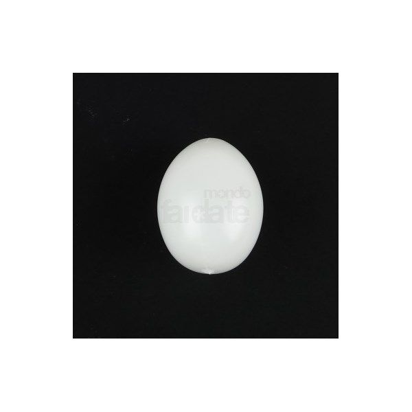 Uovo di plastica bianco cm 6