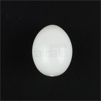Uovo di plastica bianco cm 6