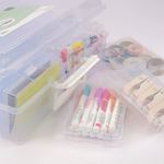Valigetta Contenitore con 16 Scatoline Trasparenti