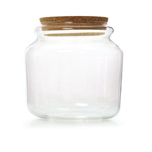 Vaso in vetro con tappo in sughero