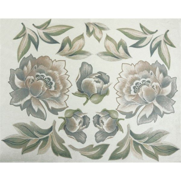 Velluto Deco' Stampato Floral Pastel Glamour