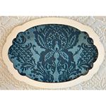Velluto Devorè Broccato Acquamarina cm 140 x 1 mt