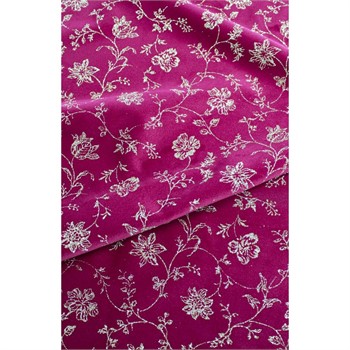 Velluto Glitter Broderie Bordeaux cm 50 x 70