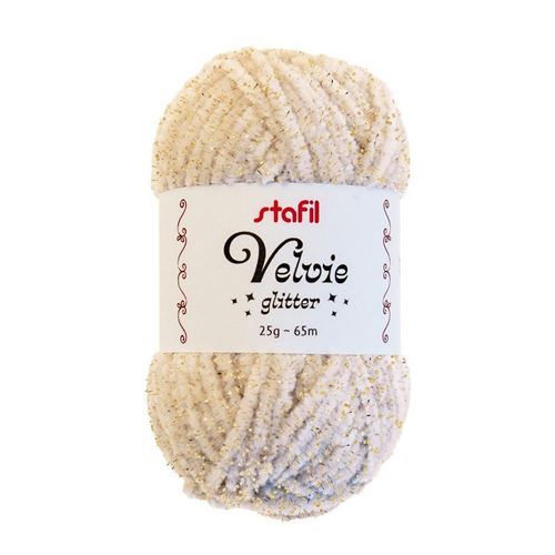Velvie Glitter Bianco/Oro