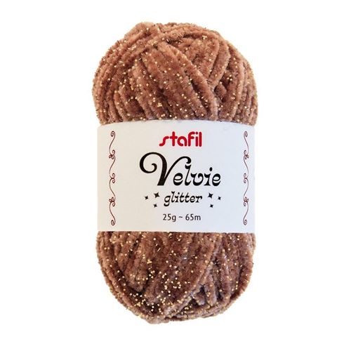Velvie Glitter Marrone/Oro