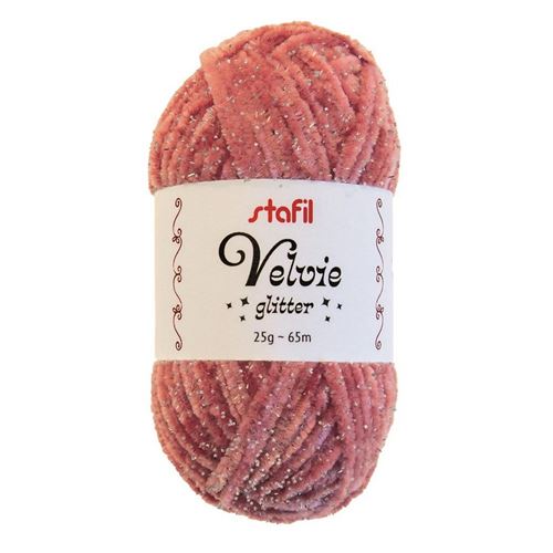 Velvie Glitter Rosa antico /argento