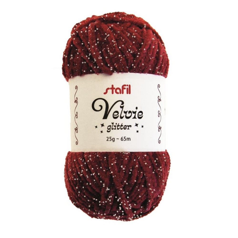Velvie Glitter Rosso/argento