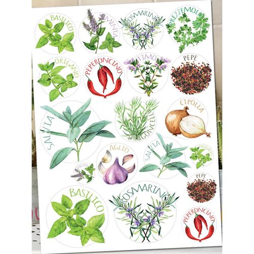 Vinile Pretagliato Erbette & Spezie