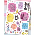 Vinile Pretagliato I Love Sewing 2