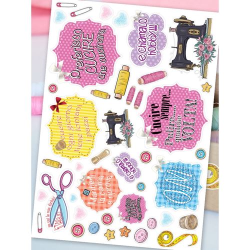 Vinile Pretagliato I Love Sewing 2